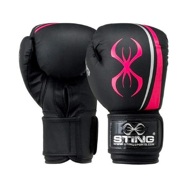 STING AURORA WOMENS BOXING GLOVE - 14oz - BLK/PEACH - 1037830