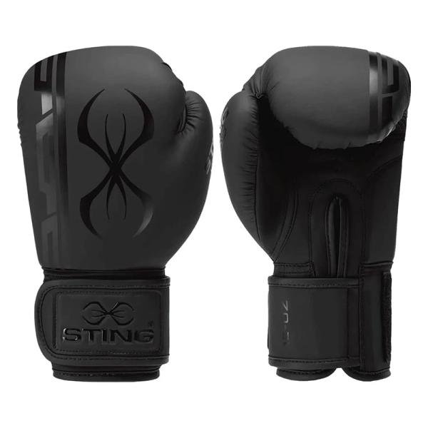 STING ARMAPLUS BOXING GLOVE SAGM-0114 - 14oz - BLACK/BLACK - 1038141