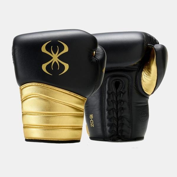 STING VIPER X BOXING GLOVES LACE UP - 16oz - WHITE/BLK/SILVER - 1039490