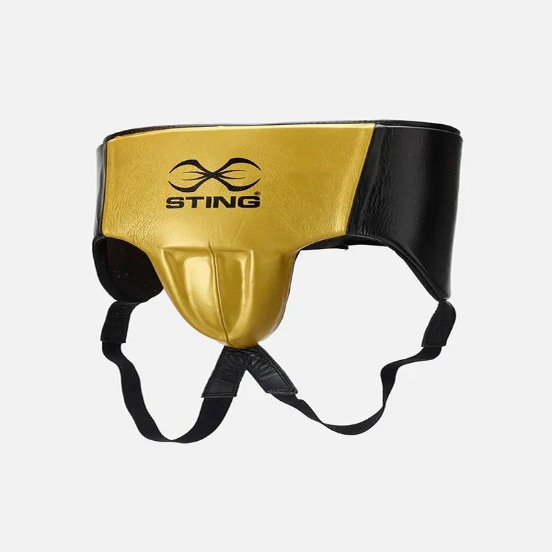 STING PRO LEATHER ABDOMINAL GUARD - M - WHITE/BLACK - 1039667