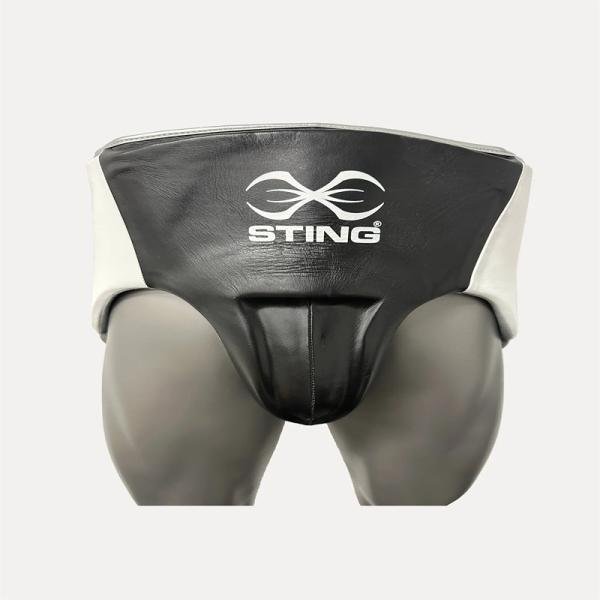 STING PRO LEATHER ABDOMINAL GUARD - XL - WHITE/BLACK - 1039681