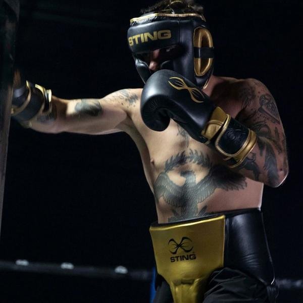 STING VIPER GEL FULL FACE HEAD GUARD - XL - WHITE/BLACK - 1039728