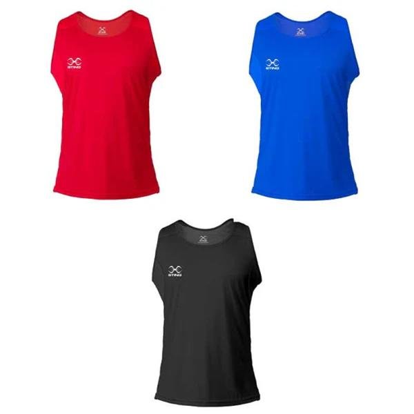 STING JUNIOR MALE METTLE BOXING SINGLET - SIZE 16 - RED - JM-ST1027-RD16