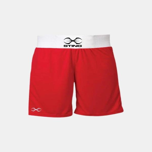 STING METTLE BOXING SHORT - SIZE XL - RED - M-ST1026-RD04