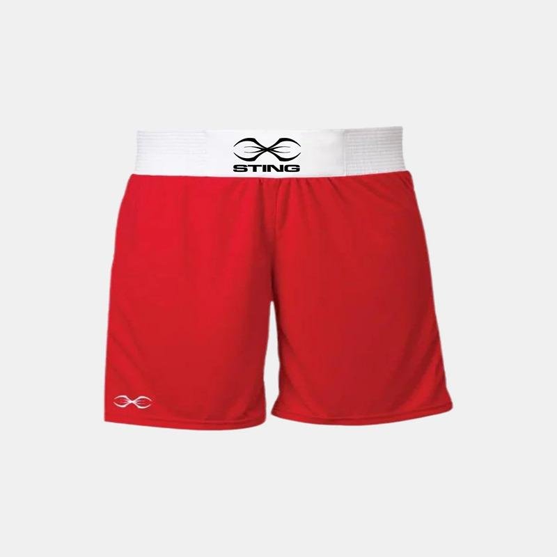 STING METTLE BOXING SHORT - SIZE XL - RED - M-ST1026-RD04