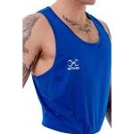 STING MENS METTLE BOXING SINGLET - SIZE L - BLUE - M-ST1027-BL03