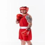 STING MENS METTLE BOXING SINGLET - SIZE XL - RED - M-ST1027-RD04