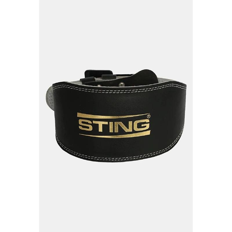 STING ECO LEATHER LIFTING BELT 6INCH - XL - BLACK / GOLD - S10W-BS64