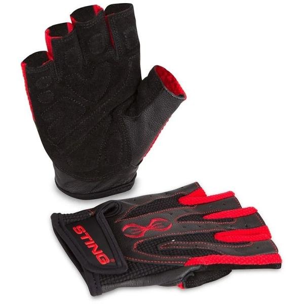 STING ATOMIC TRAINING GLOVE - M - BLACK / RED - S10W-GA12
