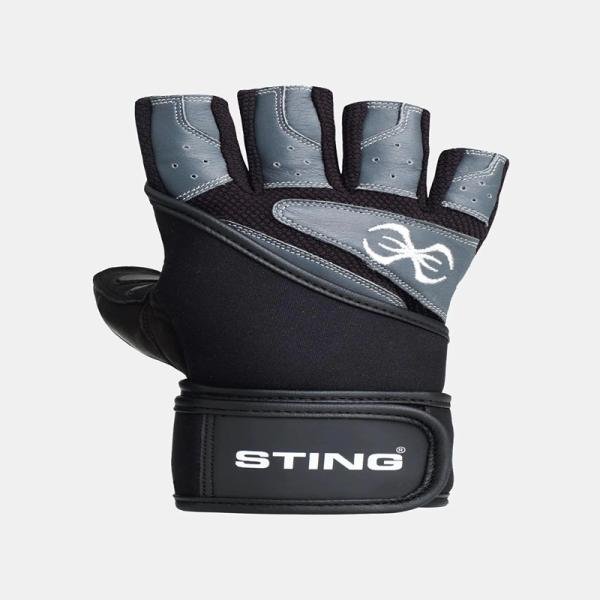 STING EVO7 TRAINING GLOVE WRIST WRAP - M - BLACK - S10W-GE72