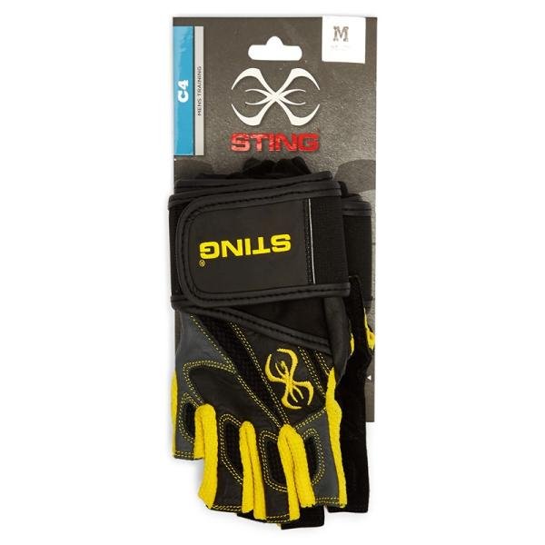 STING C4 CARBINE TRAINING GLOVE - S - BLACK / YELLOW - S13C-4051