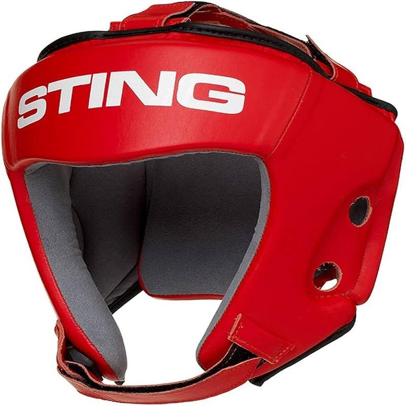 STING COMPETITION AIBA HEAD GUARD - XL - RED - S2AH-0204