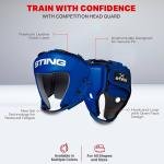 STING COMPETITION AIBA HEAD GUARD - XL - RED - S2AH-0204