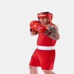 STING COMPETITION AIBA HEAD GUARD - XL - RED - S2AH-0204