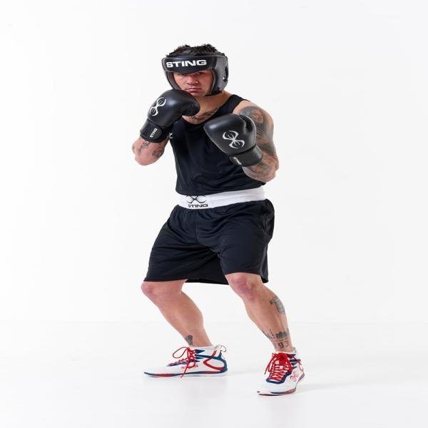 STING ORION GEL OPEN FACE HEAD GUARD - XL - BLACK - SAH-0104