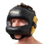 STING EVOLUTION FACE SHIELD - S - WHITE/GOLD - SEFS-12101