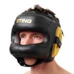 STING EVOLUTION FACE SHIELD - L - BLACK / GOLD - SEFS-1703