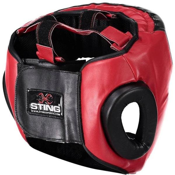 STING ARMALITE FULL FACE HEAD GUARD - S - BLACK/RED - SHC-0201