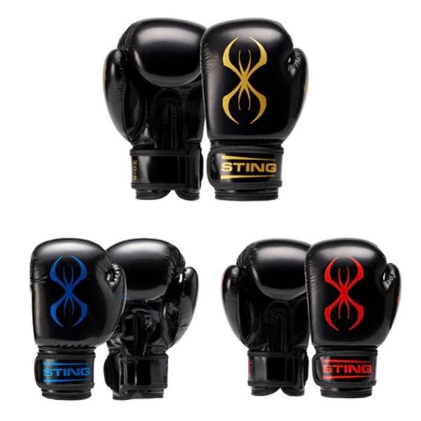 STING ARMA JUNIOR BOXING GLOVE - 6oz - BLACK / RED - SPBG-1410