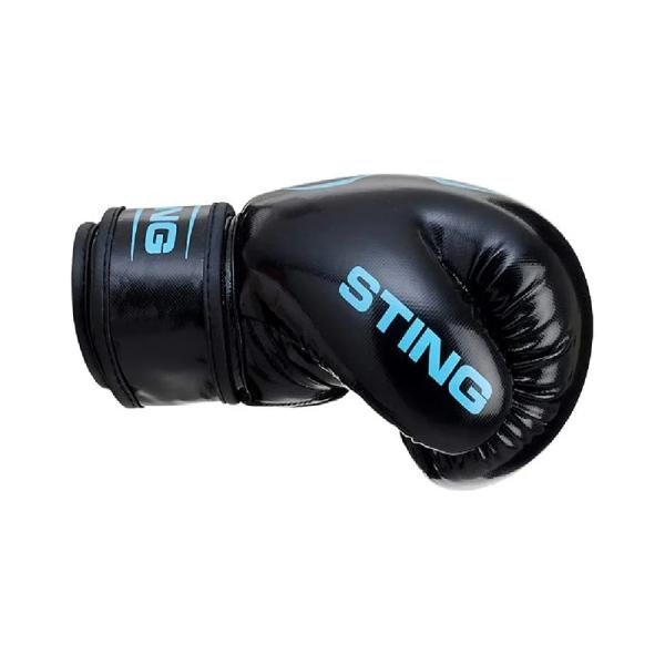 STING ARMA JUNIOR BOXING GLOVE - 4oz - BLACK/ELECTRIC BLUE - SPBG-1809