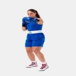 STING FEMALE BOXING METTLE SINGLET - SIZE L - BLUE - W-ST1043-B03