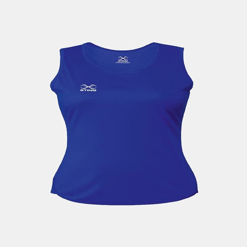 STING FEMALE BOXING METTLE SINGLET - SIZE XL - BLUE - W-ST1043-B04