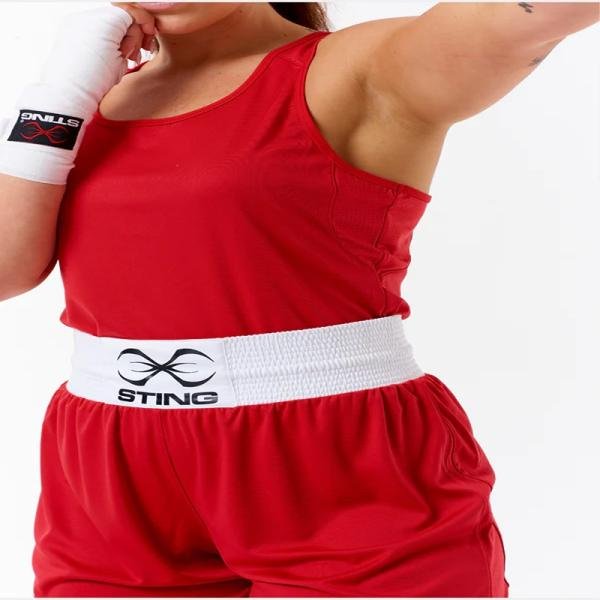 STING FEMALE BOXING METTLE SINGLET - SIZE XL - RED - W-ST1043-R04