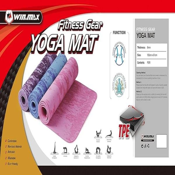 WINMAX VRIK PER YOGA MAT PINK - WMF73304A2