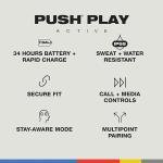 SKULLCANDY PUSH PLAY ACTIVE TRUE WIRELESS IN-EAR-BLACK/ORANGE - S2PPW-S749