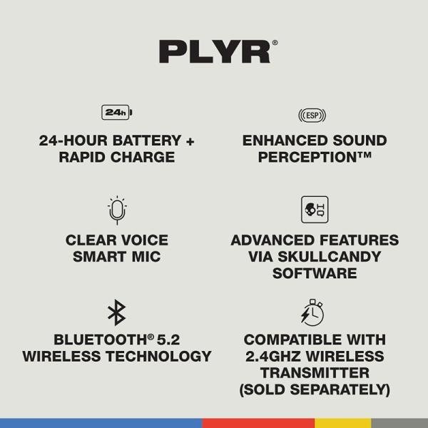 SKULLCANDY PLYR MULTI-PLATFORM GAMING WIRELESS OVER EAR -BLACK DIGI-HYPE - S6PPY-P003