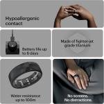 ULTRAHUMAN RING AIR- SIZE-6- RAW TITANIUM - UHRA-RT-06