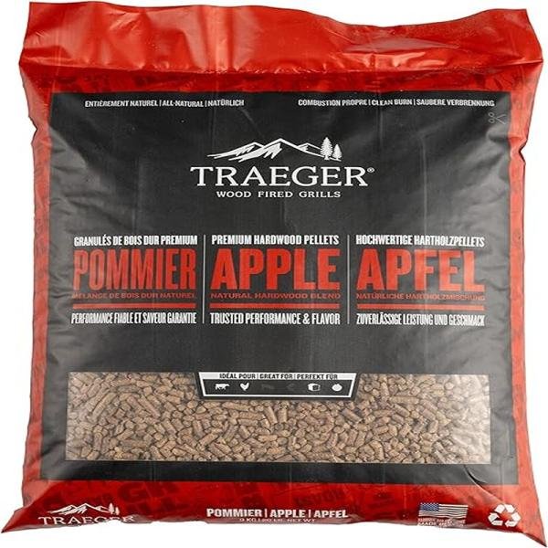 TRAEGER APPLE PELLETS- 9 KG BAG - PEL343