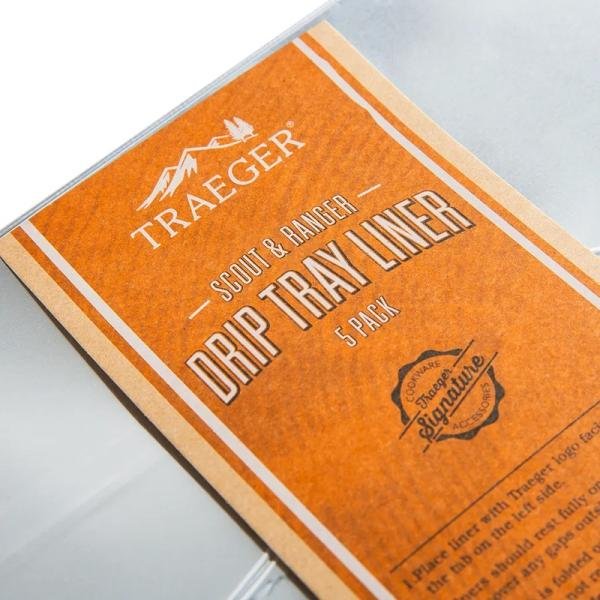 TRAEGER DRIP TRAY LINER 5 PACK-SCOUT/RANGER - BAC571