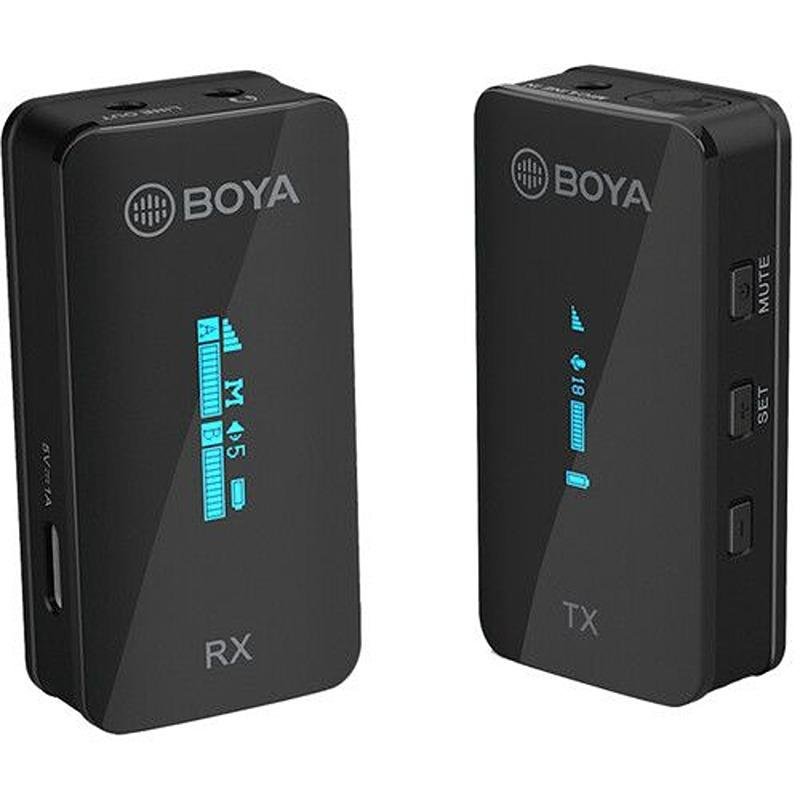Boya BY-XM6-S1 Digital Camera-Mount True-Wireless 1-Person Microphone System (2.4 GHz) (1 Transmitter + 1 Receiver)-BY-XM6-S1