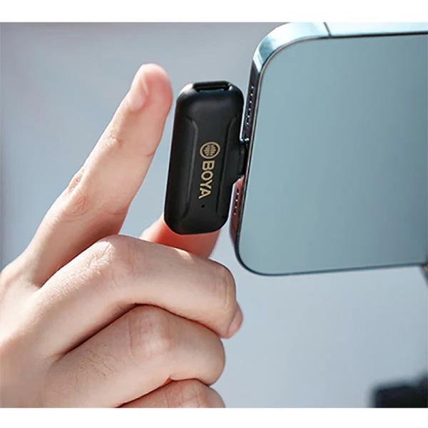 Boya 2.4Ghz wirless micrphone, 1+2, Mfi Lightninig, USB type-C for iOS devices-BY-WM3T2-D2