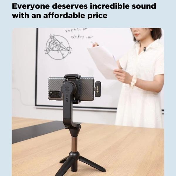 Boya 2.4Ghz wirless micrphone, 1+2, Mfi Lightninig, USB type-C for iOS devices-BY-WM3T2-D2