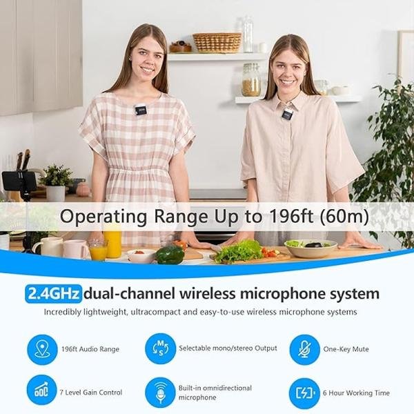 Boya Mini 2.4g wireless mic for camera and smartphone (3.5mm TRS) devices, with noise reduction-BY-M1V1