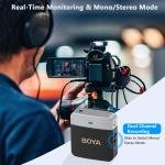 Boya Mini 2.4g wireless mic for camera and smartphone (3.5mm TRS) devices, with noise reduction-BY-M1V1