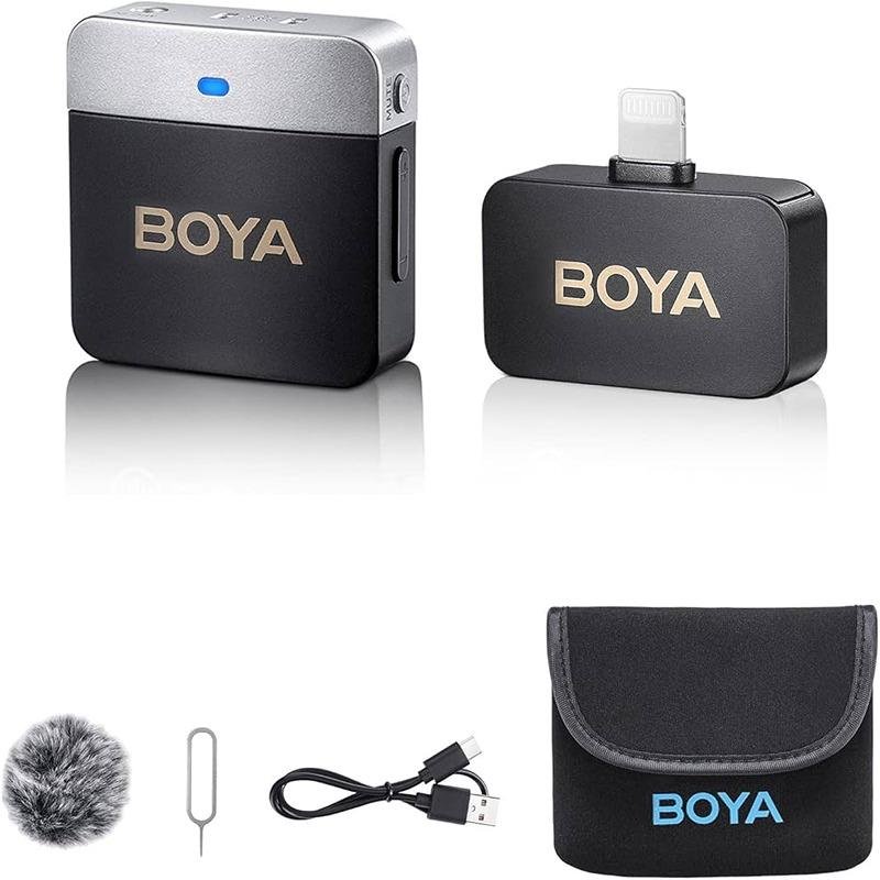 Boya Mini 2.4g wireless mic for IOS devices, iphone, ipad etc, with noise reduction-BY-M1V5