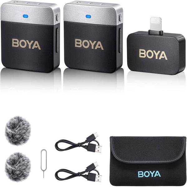 Boya Mini 2.4g wireless mic for IOS devices, iphone, ipad etc, with noise reduction-BY-M1V6