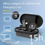 Boya Omic-U-B Wireless Microphone System, USB-C Plug and Play Mini Mic for Android Phone-White-Omic-U(black)