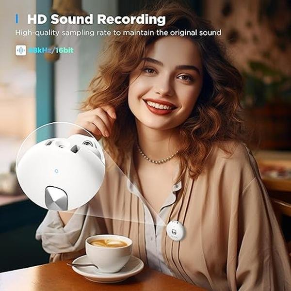 Boya Omic-U-B Wireless Microphone System, USB-C Plug and Play Mini Mic for Android Phone-Black-Omic-U(white)