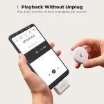 Boya Omic-U-B Wireless Microphone System, USB-C Plug and Play Mini Mic for Android Phone-Black-Omic-U(white)