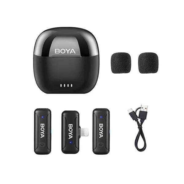 Boya 2.4GHz dual-channel wireless microphone system -iOS devices-BY-WM3T-D2