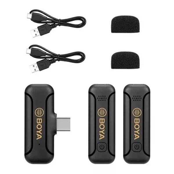 Boya 2.4GHz dual-channel wireless microphone system -USB-C-BY-WM3T-U2