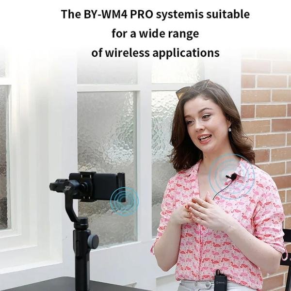 Boya 2.4GHz Wireless-Microphone system for IOS devices-BY-WM4 PRO-K3