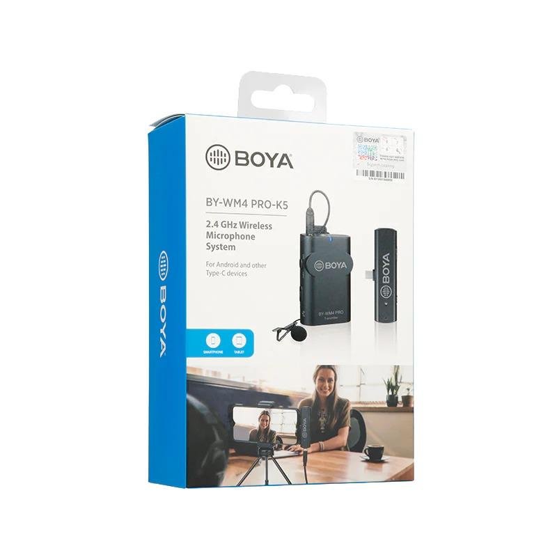 Boya 2.4GHz Wireless-Microphone system for Android & Type-C devices-BY-WM4 PRO-K5