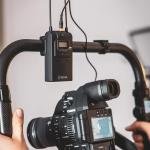 Boya Wireless Lavalier Microphone System Audio Recorder with 2 Bodypack Transmitters, 1 Portable Receiver Compatible for Canon Nikon Sony Panasonic DSLR Camera-BY-WM8 Pro-K2