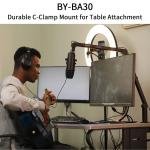 Boya Microphone Boom Arm With Built-In Cable Catch, Adjustable Hinge Controls-BY-BA30