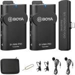 Boya 2.4GHz Wireless Mic , Dual-channel Receiver, Specially for iPad, iPhone, iPod touch-BY-WM4 Pro-K4